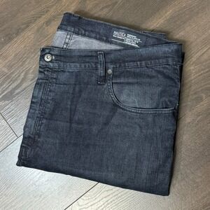 Nautica Mens Straight Fit Dark Wash Stretch Denim Jeans Blue 42 x 34 Long